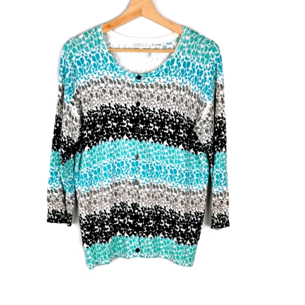 Joseph A. Button Down Knit‎ Cardigan Large